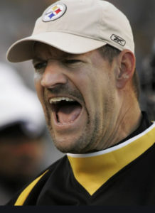 Image of Cowher yelling
