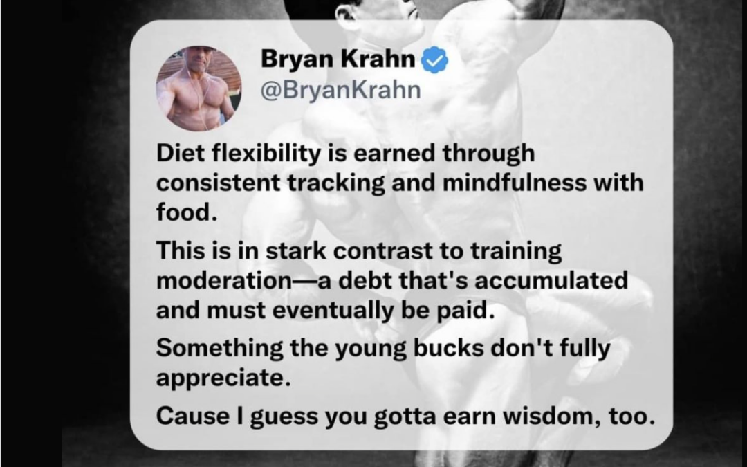 The economy of diet and training